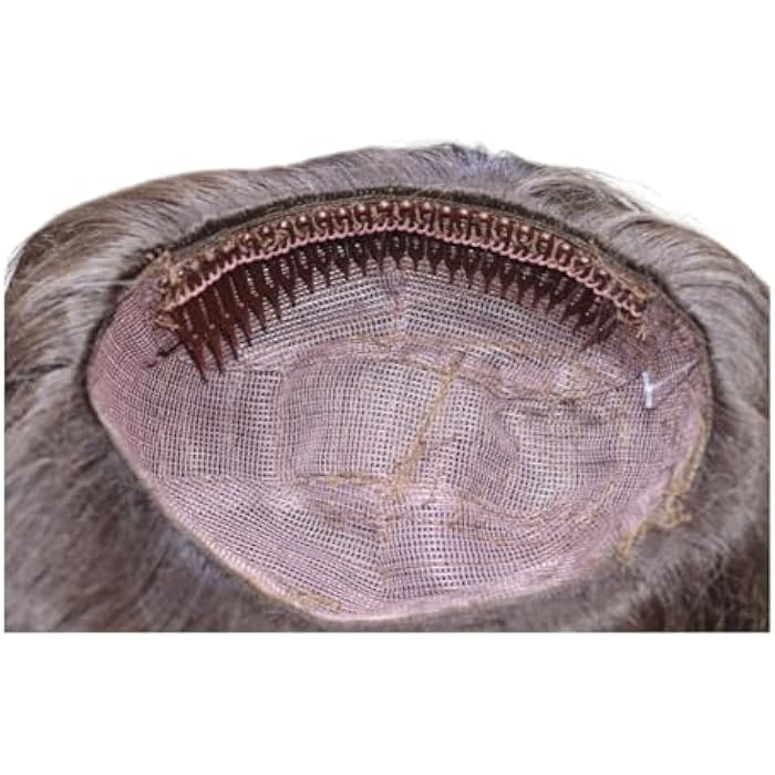 DILLARDS Synthetic Hair Wig with Braided Crown Design, Dark Brown Curly Long Style, Floral Accent, Headband Included - Image 5